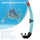 thumbnail image 5 of Snorkel de natación subacuática boquilla de silicona tubo de esnórquel equipo de buceo JShteea El nuevo, 5 of 8