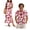 Hibiscus Red, variant on Yuyamidu His and Hers Matching Outfits Mens Floral Button Down Shirt Womens Hawaiian Dresses Round Neck Split Long Maxi Dress Button Up Shirt Matching Tropical Outfits for Couples Men's S