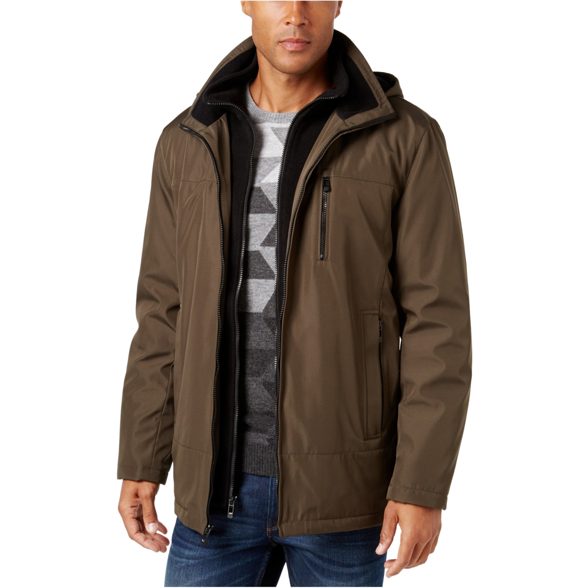 Calvin Klein Calvin Klein Mens Fleece Jacket, green, XXXLarge