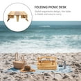 thumbnail image 3 of KAKOWELY Dual-use Wood Table Light Brown Picnic Activities 1Set, 3 of 8