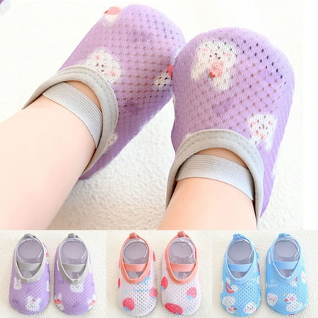 

eczipvz Toddler Shoes Boys Girls Socks Toddler Breathable Cartoon Mesh The Floor Socks Barefoot Socks Non Slip Baby Size Shoes Girl (Pink S Toddler)