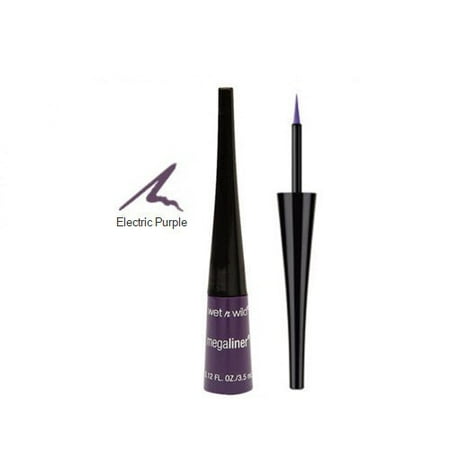 Wet & Wild Eyeliner Mega Liquid-Electric Purple (Best Drugstore Brown Liquid Eyeliner)