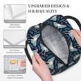 thumbnail image 3 of Pofeuu Glowing Butterfly Print Lunch Bag for Adult Insulated Lunch Box,Leakproof Cooler Food Lunch Containers Reusable High Capacity Lunch Tote Bags-One Size, 3 of 6