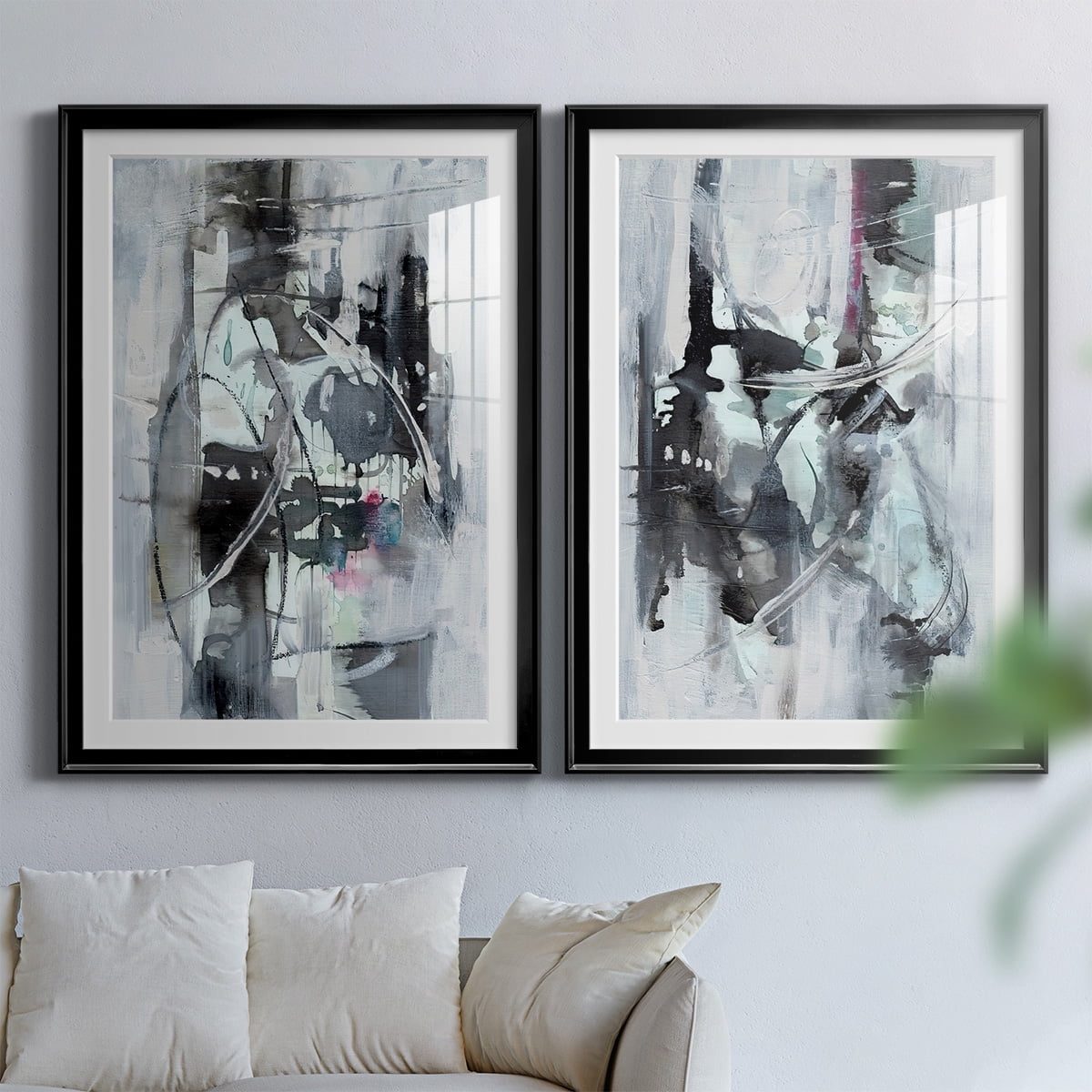 Wexford Home Indian Lore I Premium Framed Print, 22.5" x 30.5" - Ready to Hang, Black (Set of 2)
