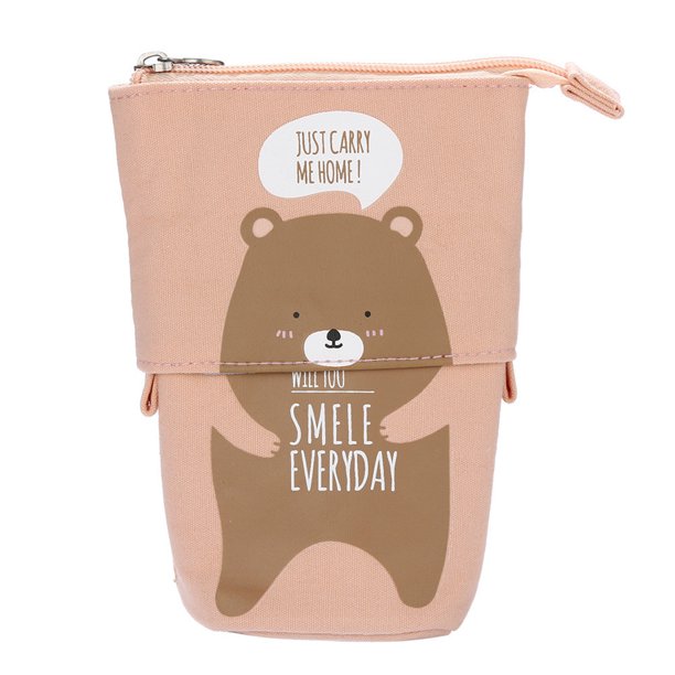 Cartoon Cute Sliding Pencil Case Box Unique Telescopic Pencil Bag