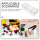 thumbnail image 4 of Plastic Storage Box Multi-Compartment Cosmetics Storage Organizer, 4 of 4