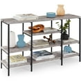thumbnail image 2 of Best Choice Products 55in Industrial 4-Tier Console Table w/ Tall Shelves, Metal Frame - Gray, 2 of 8