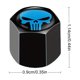 thumbnail image 4 of 4 Uds. Tapas Vástago Válvula Neumático Coche Calavera Aire () Azul, 4 of 4