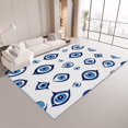 thumbnail image 2 of Area Rug 8x10 ft Blue Eyes Living Room Non-Slip Rug, 3D Print Floor Carpet, Soft Large Area Rugs for Bedroom Dining Room Kitchen, Washable Low-Pile Rug, 2 of 7