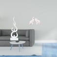 thumbnail image 2 of Estatua abstracta de con fuego, figura de resina con forma de llama, adorno de mesa único, escultura animal moderna, artesanía para patio, of, 2 of 8