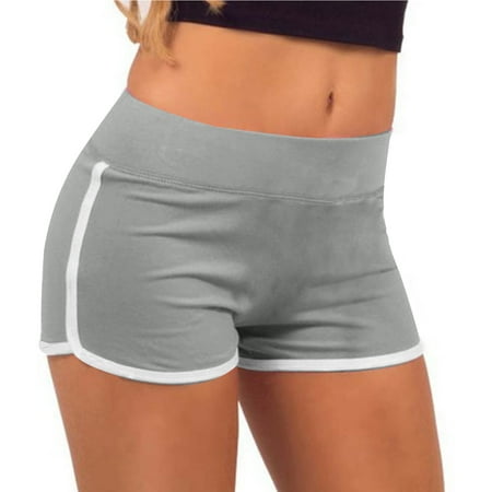 PRORMOOW Boy Shorts Underwear for Women  Women s Underwear  Mid Waist  Women s Boxers  Comfy Underwear for Women  Women s Basic Slim Fitting Tight Shorts Boxer Underwear  Gray  S