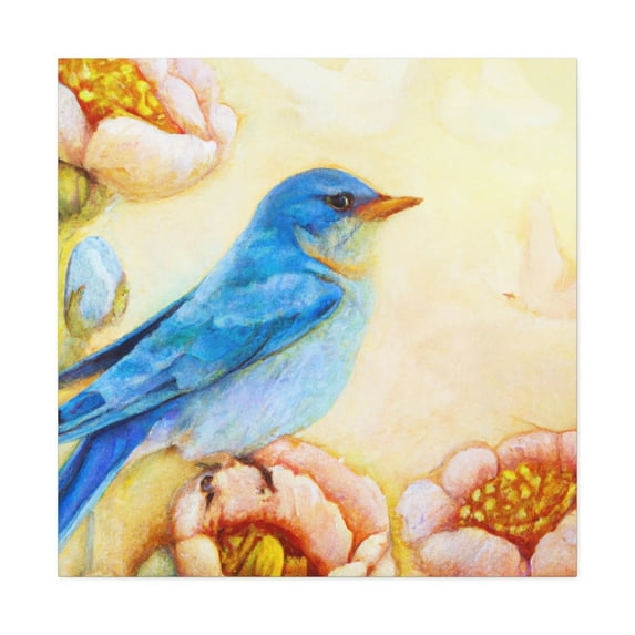 Bluebird In Bloom - Canvas
