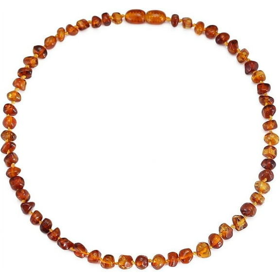 Baltic Amber Necklace(Unisex) -3 Sizes -5 Colors -100% Natural & Handmade