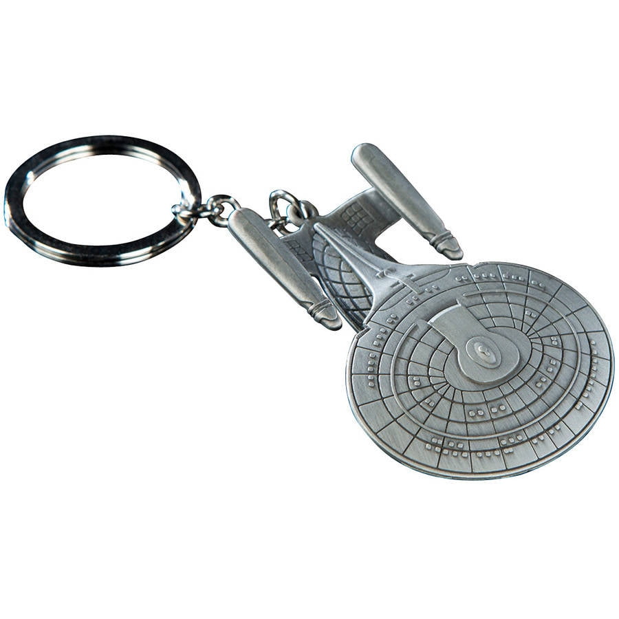 Star Trek Into Darkness NCC-1701 USS Enterprise Key Chain Argent Or Noir 