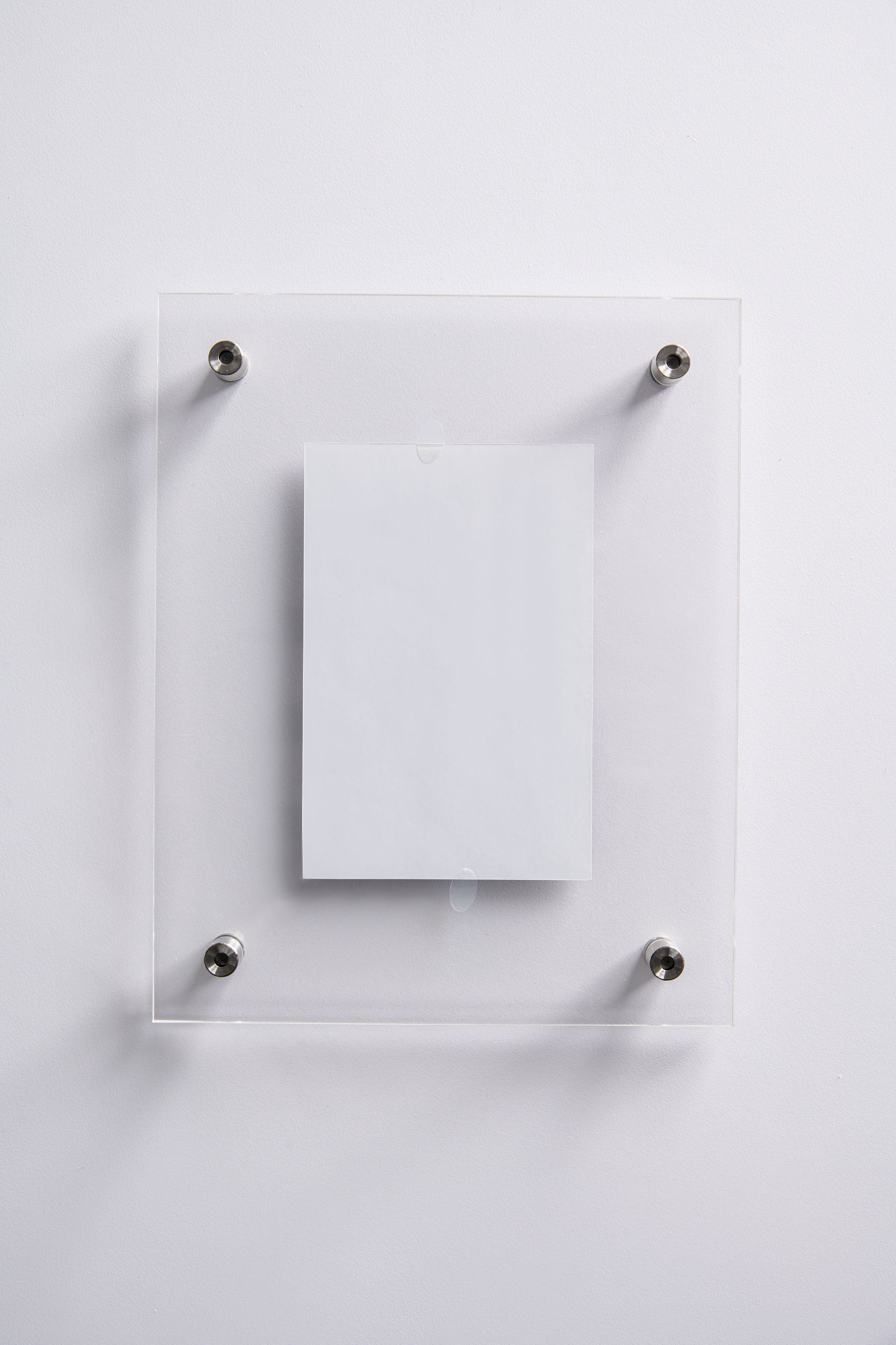 Better Homes & Gardens Silver 4x6 Floating Acrylic Frame with Silver Wall mount Hardware