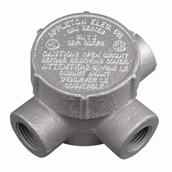 Appleton Electric Conduit Outlet Body,Iron,Trd Sz 3/4in GRJT75
