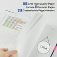 thumbnail image 6 of NIRMIRO A4 Hardcover Notebook: Large 8.5"x11" College Ruled Journal with 320 Pages, 100GSM Thick Paper, Leather Lined Cover for Work, School, Study, Writing & Business, 6 of 9