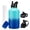 Ocean Blue, variant on 64OZ Insulated Water Bottle with Straw - Spout Lids, Half Gallon Stainless Steel Water Bottles with Protective Boote,Gallon Water Jug, Leakproof, Reusable Water Bottle Keeps Cold for 48 Hrs