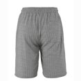 thumbnail image 4 of Pantalones Elásticos de la Cintura de los Hombres de Color Sólido Moda Casual con Bolsillos Encaje de la Cintura Pantalones Cortos, Pantalones Cómodos para Diarios, 4 of 6