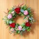 thumbnail image 2 of Flores artificiales, flores falsas, flores artificiales, juego de regalo para mujer, puerta de entrada, flores aromáticas, hojas y plantas de dinero, guirnaldas de flores para exterior, decoración de, 2 of 6