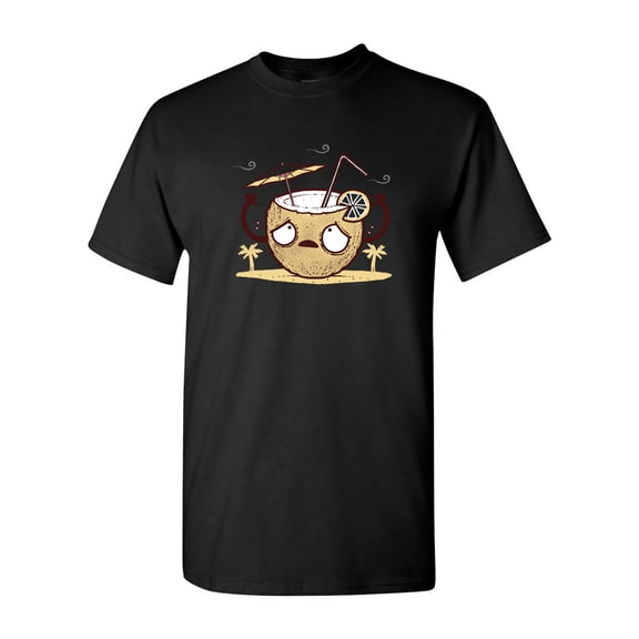 Randy Otter Coconut Drink DT Adult T-Shirt Tee