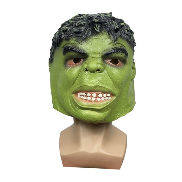 Máscara de látex Green Hulks para fiesta de disfraces de carnaval de Halloween