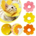 thumbnail image 2 of 1x Pet Dog Cat Flower Collars Felt Soft Cone AntiBite Adjustable Puppy Z2X0, 2 of 8