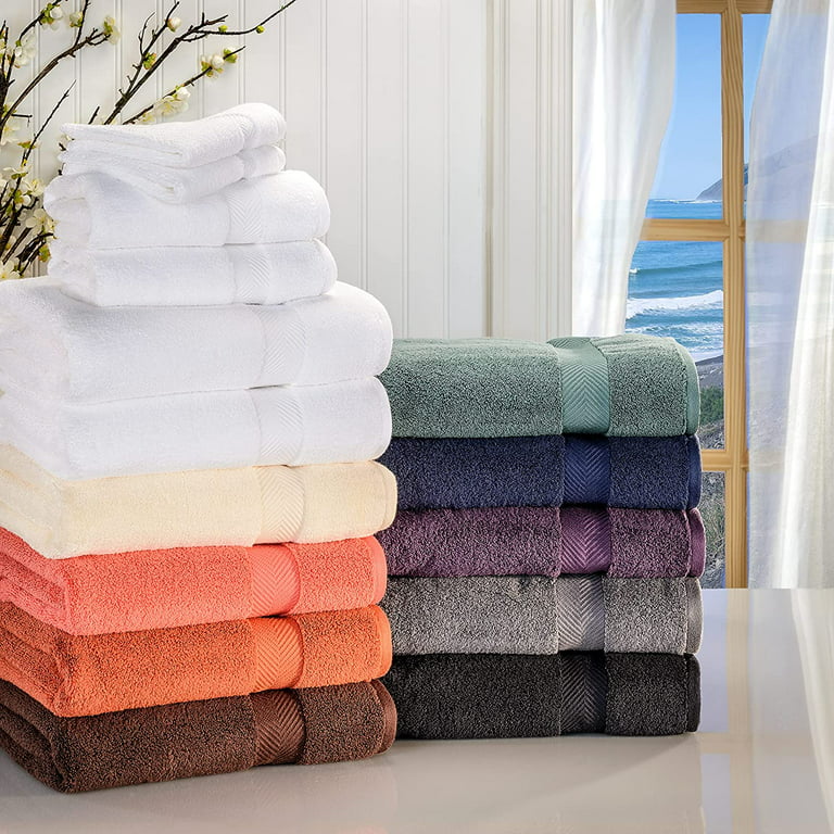 Vat Dyed Terry Bath Towel, Hand Towels, Kitchen Towels, Cotton Terry Towel,  Set of 3, Beige