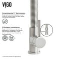 thumbnail image 4 of VIGO Brant Single Handle Pull-Down Sprayer Kitchen Faucet Set with Soap Dispenser in Stainless Steel, 4 of 12