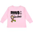 thumbnail image 3 of Inktastic Proud of My Brother Autism Awareness Puzzle Piece Ribbon Boys or Girls Long Sleeve Toddler T-Shirt, 3 of 5