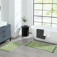 thumbnail image 2 of Jean Pierre Ricardo Cotton Fringe 2-Piece Bath Rug Set, Sage Green, 2 of 8
