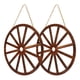 thumbnail image 4 of 2 piezas de decoración de ruedas de carreta de madera, decoración de pared de ruedas de carreta vintage, decoración de madera para bar o garaje, 4 of 7