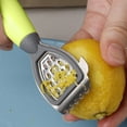 thumbnail image 6 of Stainless Steel 2-in-1 Citrus Zester & Manual Juicer – Multi-Functional Durabe Lemon Grater, Peeler & Juicing Tool with Soft Grip Handle for Oranges, Limes & Grapefruit, 1Pc(Sky Blue,8x1.5"), 6 of 8