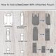 thumbnail image 5 of Paquete de 2 bolsas de compras reutilizables, bolsas grandes plegables para comestibles con bolsillo adjunto, bolsas reutilizables, lavables a máquina para compras en la cocina, 5 of 6