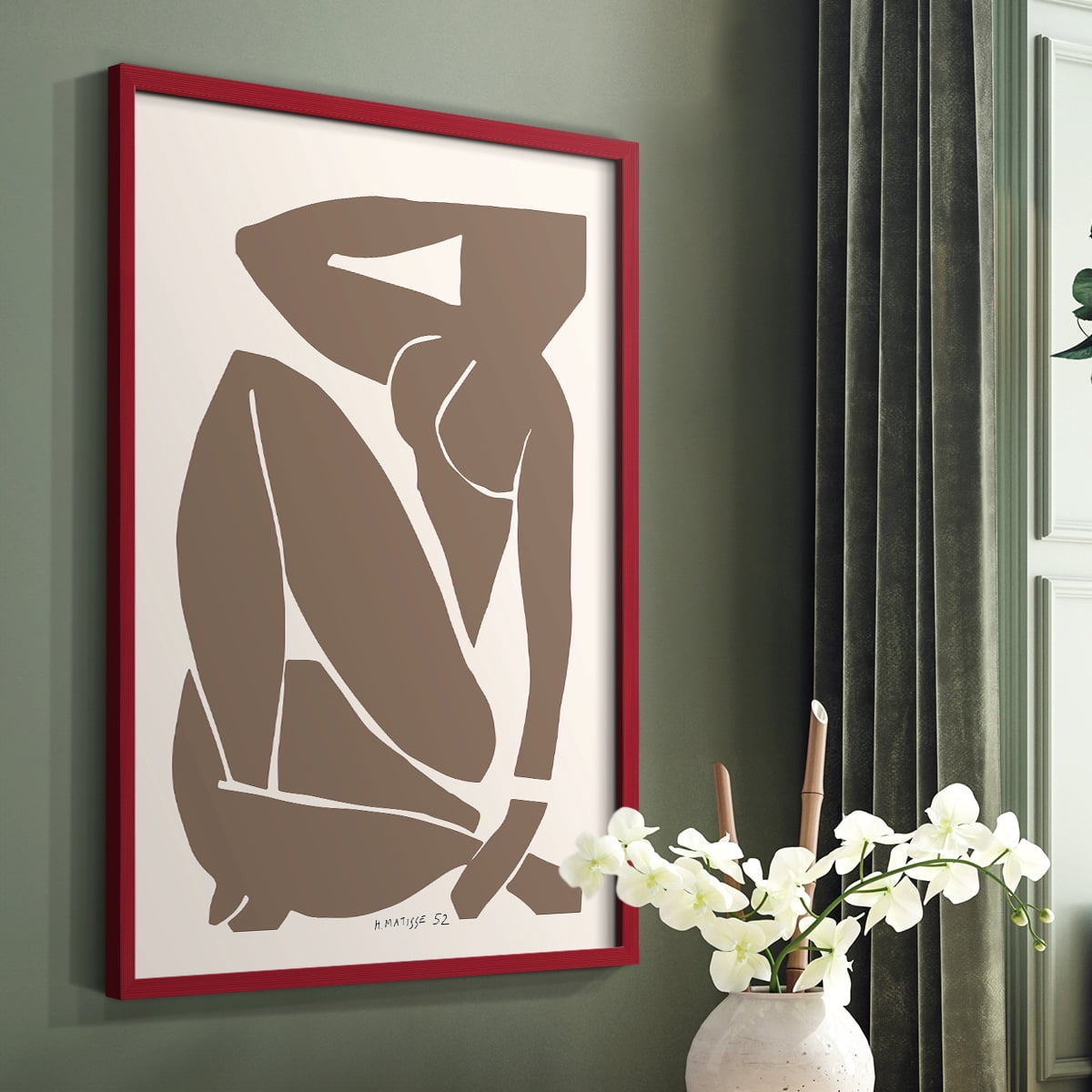 Matisse CCXIV in Solid Wood 11 x 14 Framed Print
