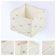 thumbnail image 2 of Unique Bargains 3 Pcs Collapsible Storage Cube for Closet Organizers Beige 5.5"x5.5"x4.7", 2 of 6