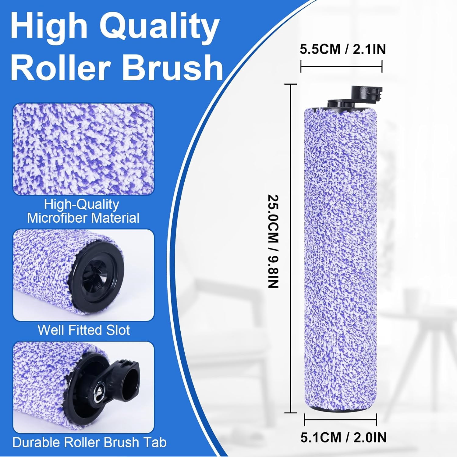 Replacement Brush Roller and Filter for Shark WDB1F2 HydroVac AW201 AW302 WD100 WD101 WD200 WD201 WD101C WD200C WD201C Hydrovac XL 3-in-1 Vacuum Cleaner, Cordless Pro XL Vacuum Accessories