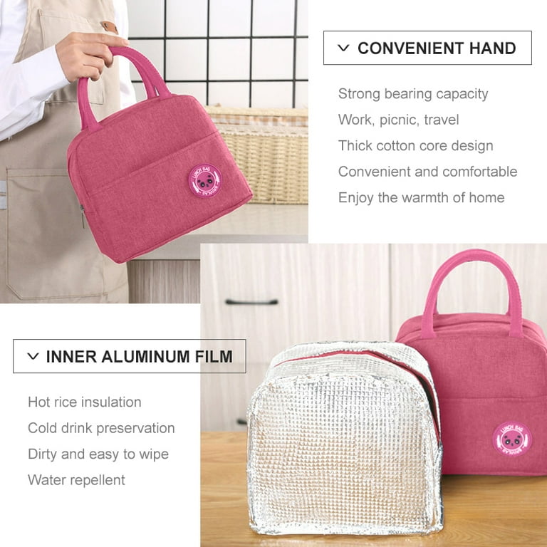 Amerteer Lunch Bag Tote Bag Lunch Bag with Front Pocket for Women Lunch Box  Insulated Lunch Container for Women Men Work Picnic 