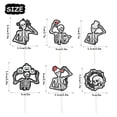 thumbnail image 3 of Decoración para magdalenas LECAKTO Black Skull Till Death Do Us Part x18, 3 of 6