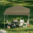 thumbnail image 6 of Garvee 10 x 10 Ft Pop-up Canopy, One Button Push Setup, Heavy Duty, Portable Roller Bag, Khaki, 6 of 8