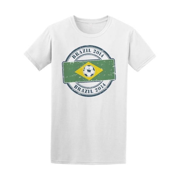 Brazil 2014 Football Flag Tee Men's -Image by Shutterstock