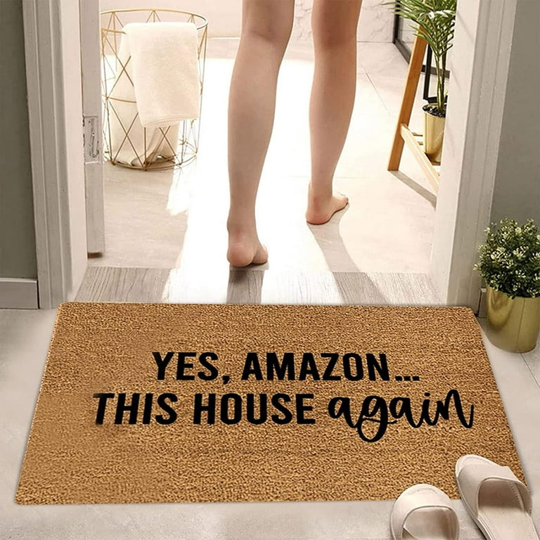Funny Letter Print Doormat Non Slip Resist Dirt Door Rugs For Entrance  Front Door Outside Entry Porch Mats With Slip Rubber Back Novelty Gift Mat  Family Housewarming Gift 1pc 