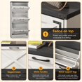 thumbnail image 3 of VEANERWOOD Farmhouse Shoe Storage Cabinet, Freestanding Shoe Rack Organizer with 3 Flip Drawers for Entryway Hallway, 3 of 7