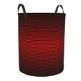 thumbnail image 2 of Balery Red Geometric Round Laundry Basket with Handles Waterproof Freestanding Laundry Hamper for Clothes Toys in the Dorm and Family-Small, 2 of 8