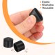 thumbnail image 4 of Uxcell 36Pcs Tapas de patas de silla, 16mm (5/8 pulgadas) sin marcas de PVC, protectores de piso para patas de silla antideslizantes, negro, 4 of 6