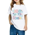 thumbnail image 1 of Fiudx Camiseta para Niños, Suave Mezcla de Poliéster, Cuello Redondo Moderno, Manga Corta Cómoda, Uso Diario Informal, Moda para Niños y Niñas, Lavado a Mano., 1 of 6