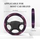 thumbnail image 3 of Fotbe Thunderstorm Violet Purple Funda para Volante Universal de 15 pulgadas, Accesorios para Auto para Hombre y Mujer, Protector de Volante Cómodo para SUV y Sedán, 3 of 6