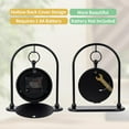 thumbnail image 4 of MODE HOME Vintage Metal Table Clock, Farmhouse Table Clock, Small Black Silent Non-Ticking Battery Operated Desk and Shelf Clocks for Home Kitchen Living Room Bedroom Decor, 4 of 7