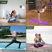 ProsourceFit Original Yoga Mat 1/4 Thick for Comfort & Stability