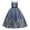 Blue, variant on TOOYOU Girls Dresses Flower Lace Dress For Wedding Bridesmaid Pageant Party Formal Long Maxi Gown Sequin Bowknot Puffy Tulle Dresses Sweet Girl Breathable Comfort Sundress ,Size 110 , Black